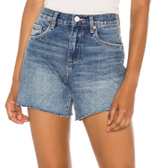 BLANKNYC Indigo Denim Mom Short - Picture 1 of 2